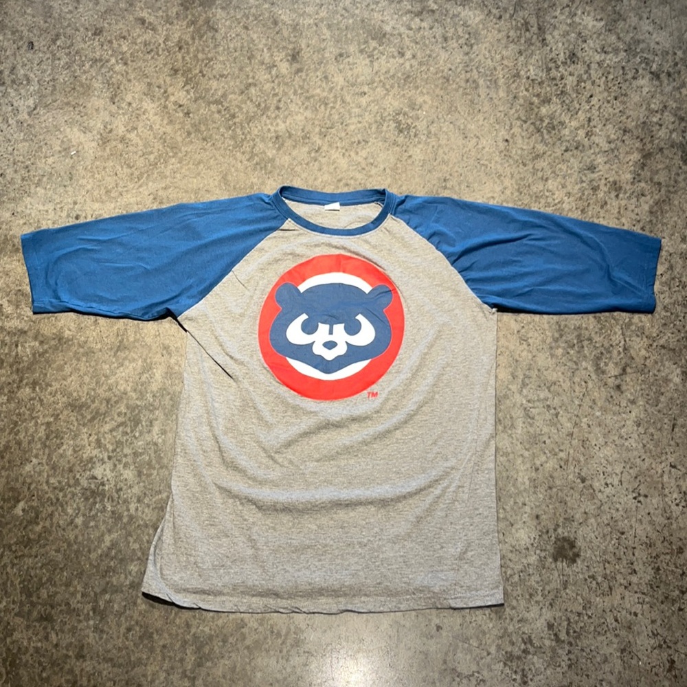 Women’s Large Ideal Chicago Cubs 3/4 Sleeve 85% Cotton #24848